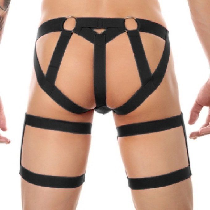 String avec bandes élastiques Clelio Rouge