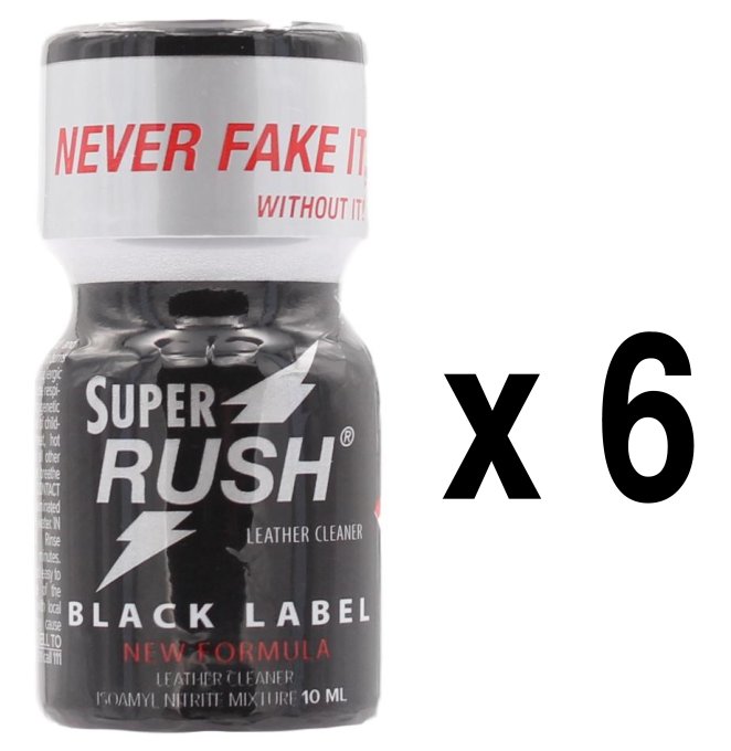 Super Rush Black Label 10ml X1 ou X3 ou X6