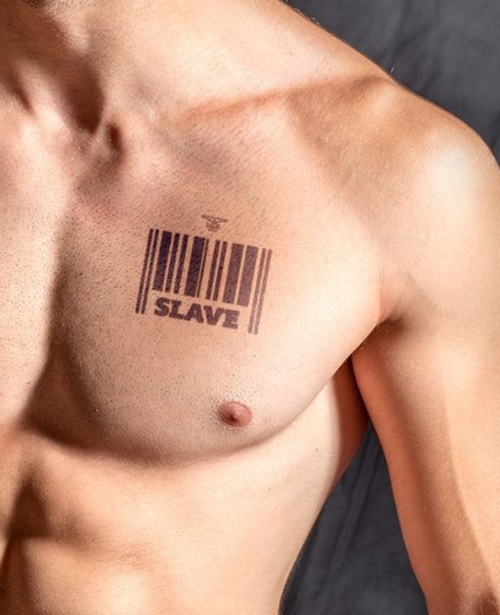 Tatouage éphémère MrB Slave 10 x 10cm