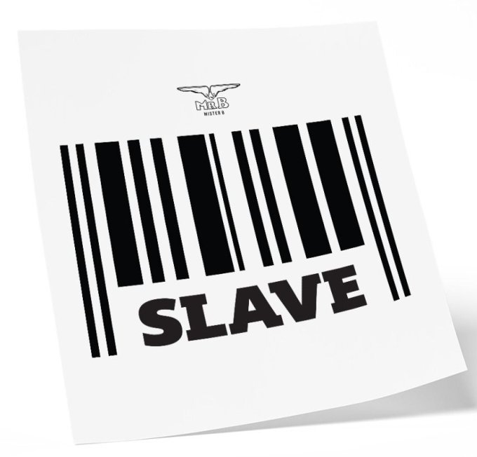 Tatouage éphémère MrB Slave 10 x 10cm
