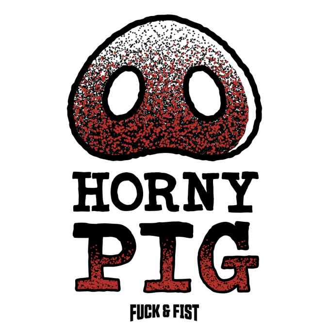 Tatouage temporaire Horny Pig 9 x 6cm