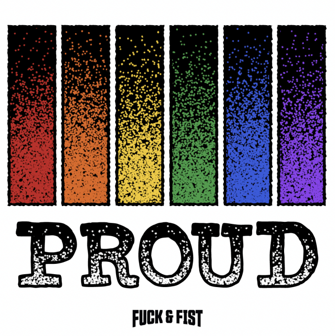Tatouage temporaire Proud 9 x 8.5cm