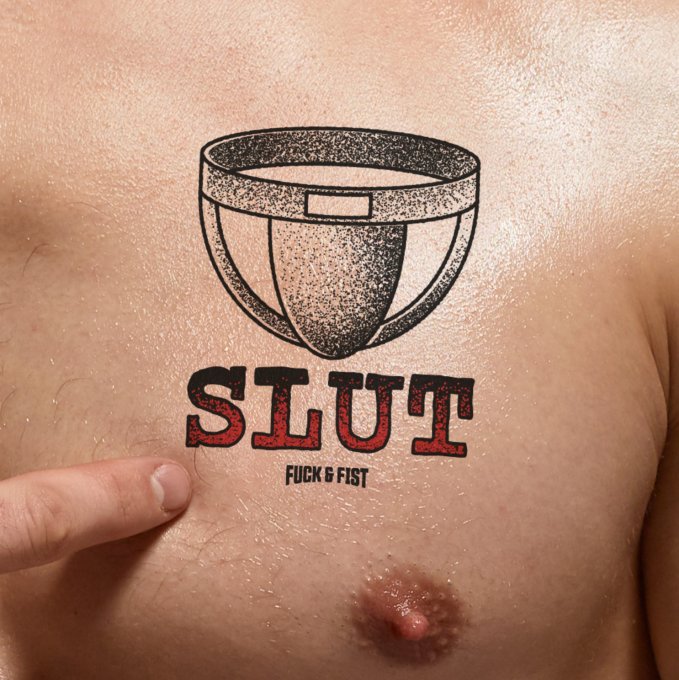 Tatouage temporaire Slut 9 x 7cm