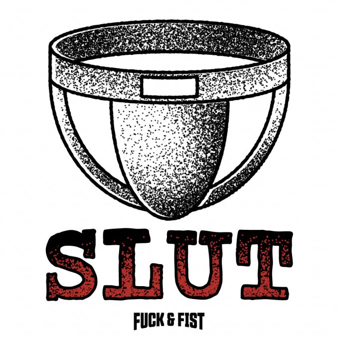 Tatouage temporaire Slut 9 x 7cm