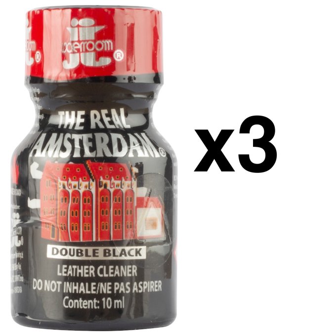 The Real Amsterdam Double Black 10ml x3