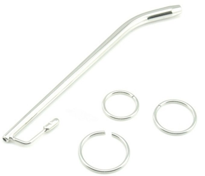 Tige d'urètre percée Benty S 11cm - Diamètre 7.5mm