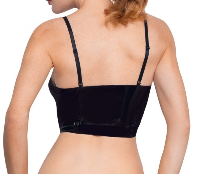 Top VINYL ZIP Noir