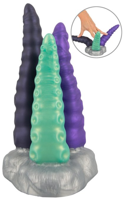 Triple Gode Tri Tentak 19 x 9.5cm