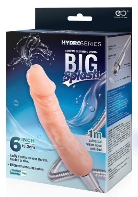 Tuyau avec Gode Big Splash 15 x 3.5cm
