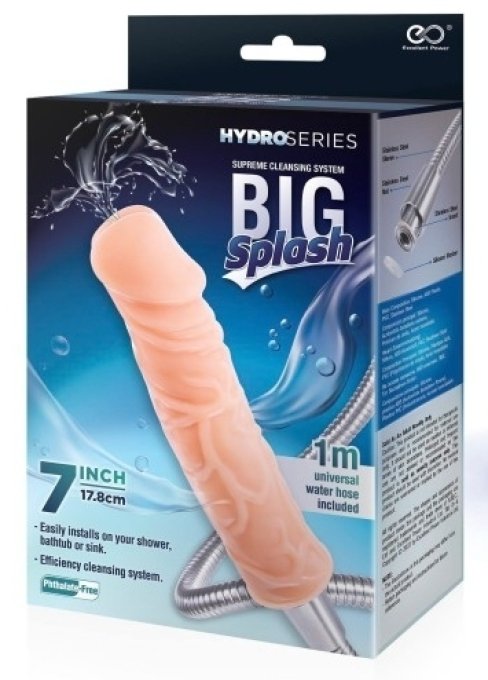 Tuyau avec Gode Big Splash 16 x 4cm