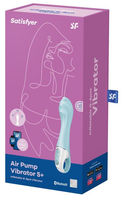 Vibro gonflable Air Pump Vibrator 5+ Satisfyer 12 x 3.5cm