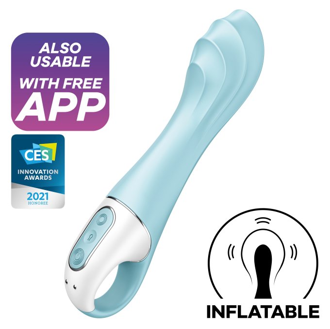 Vibro gonflable Air Pump Vibrator 5+ Satisfyer 12 x 3.5cm
