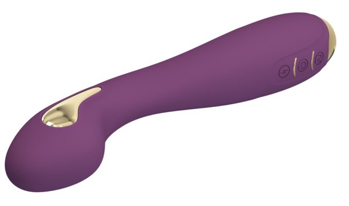 Vibro Point G Électro Connecté Hector 16 x 3.8cm Prune