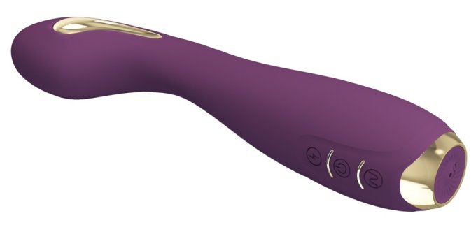 Vibro Point G Électro Connecté Hector 16 x 3.8cm Prune