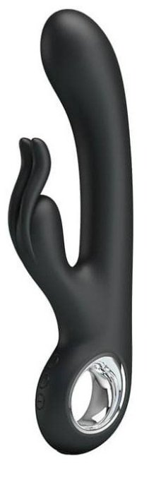 Vibro Rabbit Carina 19 x 3.4 cm Noir