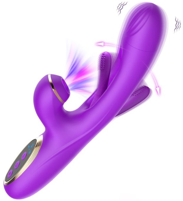 Vibro Rabbit Clitsuck 13 x 3.6cm Violet