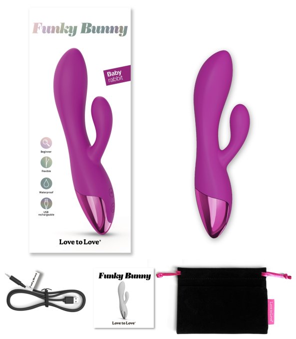 Vibro Rabbit Funky Bunny Love to Love Fuchsia