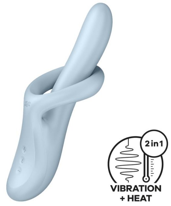 Vibro Rabbit Heat Flex 4 Bleu