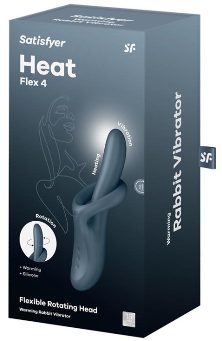 Vibro Rabbit Heat Flex 4 Gris