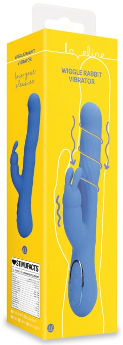 Vibro Rabbit Jetset 14 x 3.5cm Bleu