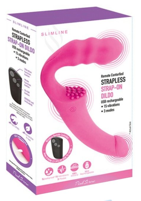Vibro sans Harnais Pizzie 13 x 3.5cm Rose