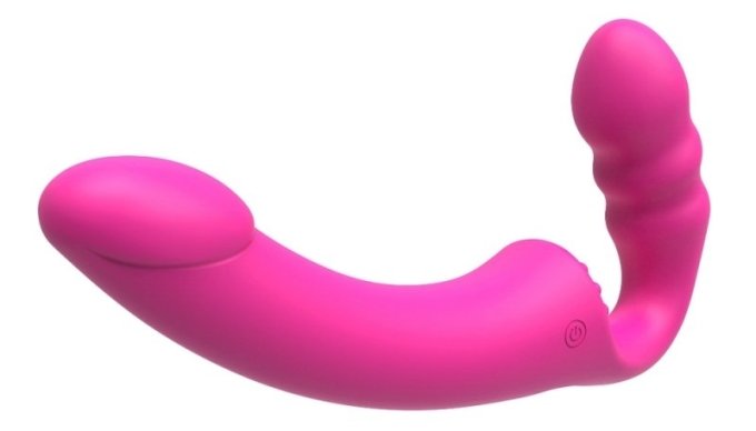 Vibro sans Harnais Pizzie 13 x 3.5cm Rose