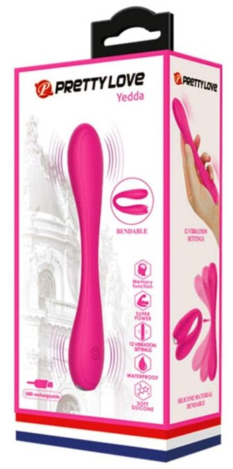 Vibro Yedda Pretty Love 17 x 2.7 cm Rose