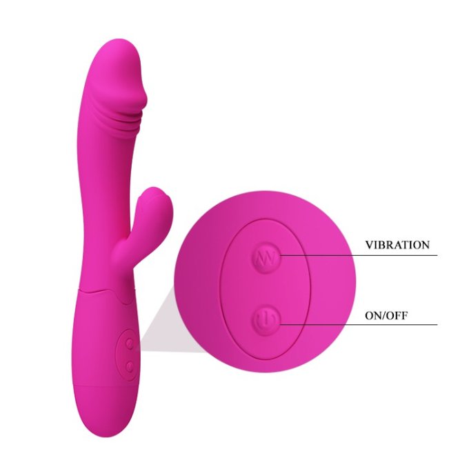 Vibromasseur Rabbit Snappy 9.5 x 3.2cm Rose