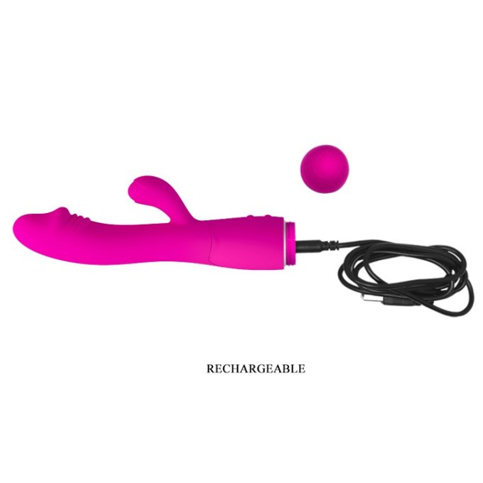 Vibromasseur Rabbit Snappy 9.5 x 3.2cm Rose