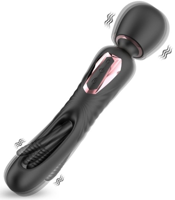 Wand avec Taping Vibratap 11 x 3.2cm Noir