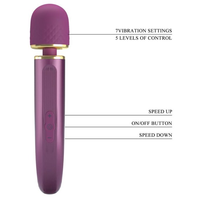 Wand Colorfull 24cm Tête 48mm Violet