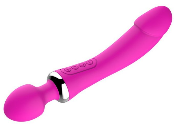 Wand Double pénétration - Mauve 39 mm