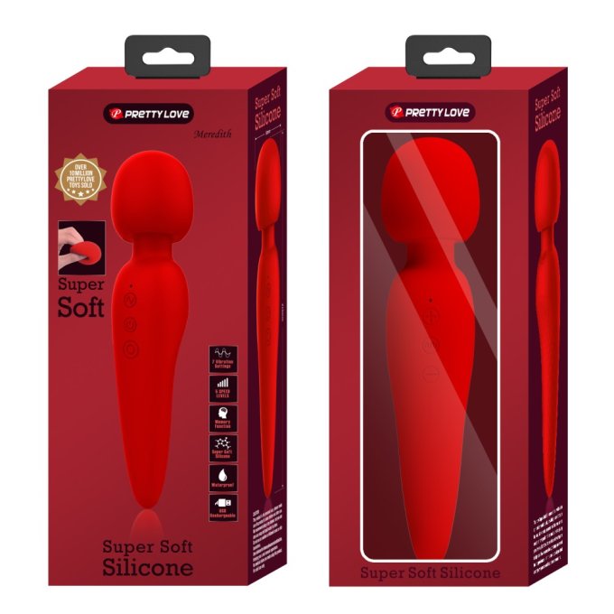 Wand Meredith 21.5cm Tête 50mm Rouge