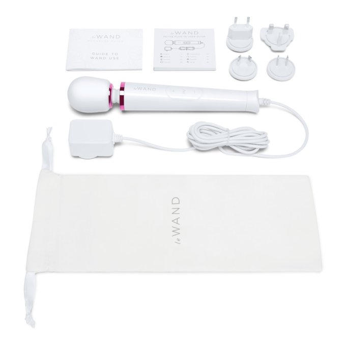 Wand Powerful Petite Plug-In 25cm Tête 47mm Blanc